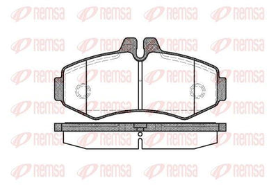 REMSA 0701.00 Brake Pad V Class 638 2 09 96-07 03 — Brake Pads