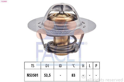 Facet 78240S Thermostat Peugeot Citroen All Models Xu Motor — Water Pump & Thermostat