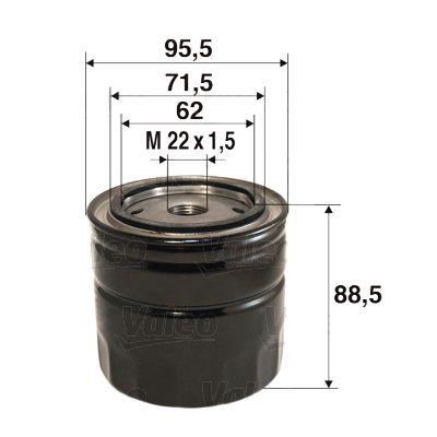 Valeo 586097 Oil Filter (Ford Cougar 2.5 V6 24V, Mondeo II 2.5) — Oil Filters