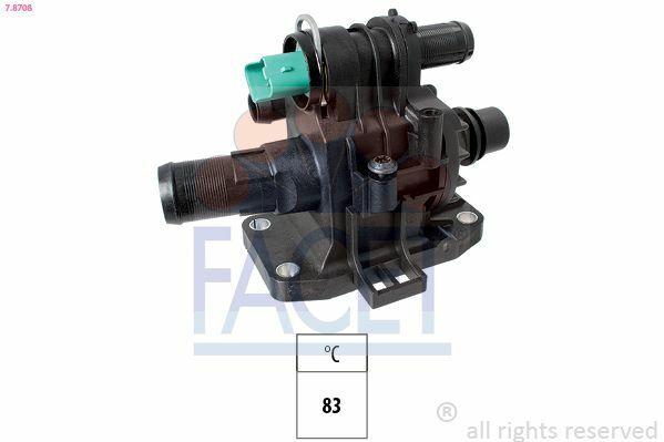 FACET Thermostat Assembly 7.8708 - Complete Thermostat Housing for Partner Tepee — Water Pump & Thermostat