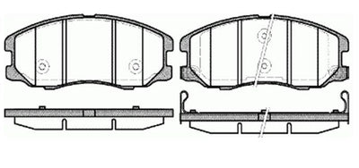 MGA 55336 Brake Pad Brake Front-(Chevrolet: Captiva 07 > 12 / Opel: Antara 07 > 12) — Brake Pads