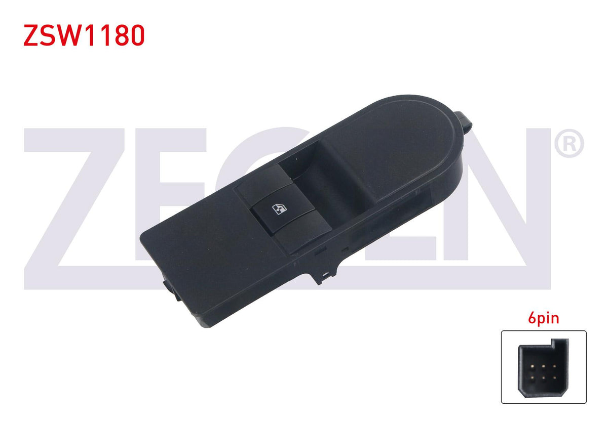 Zegen ZSW1180 Glass Release Switch Single 6 Pin Opel Astra H-Zafira B 2004-2011 — Switches & Relays