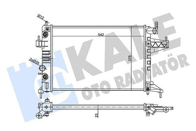 Kale 356870 Radiator Opel Corsa C Tigra 1.4 1.8 00- Z14xe — Radiators & Fans