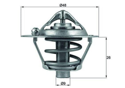 Mahle TX10882D Thermostat 82°C Focus, Fiesta and 2 more models — Water Pump & Thermostat