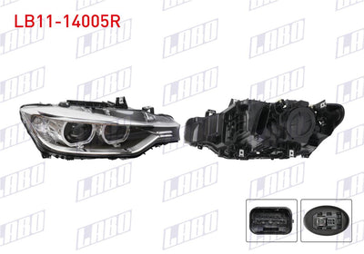 LABO LB11-14005R Headlight Right Xenon BMW 3 Series (F30) 2013-2015 — Headlights