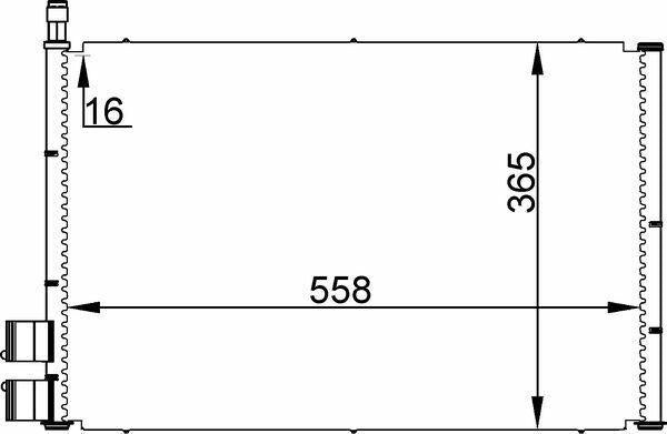 MAHLE AC298000S Air Conditioning Condenser For Ford Fiesta Fusion, Mazda 2 — Condensers & Evaporators