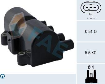 FAE 80317 Ignition Coil Chevrolet Aveo /Kalos 1.2-1.4 8V — Coils & Plugs