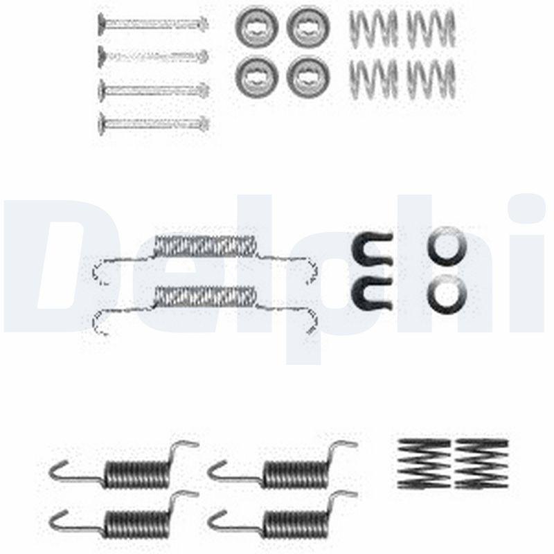 Delphi LY1367 Brake Shoe Mounting Set Citroen C-Crosser Mitsubishi ASX — Brake Cables & Hardware