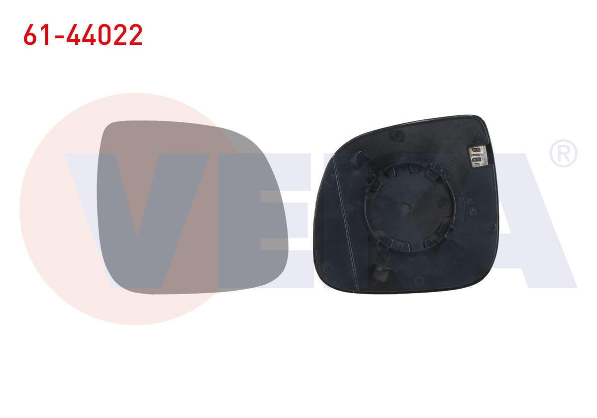 Veka 61-44022 Mirror Glass Right Heated Aspheric VW Transporter T6 — Mirrors