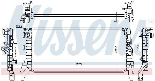 NISSENS Radiator F-39 / 40 / 45 / 46 / 48 - Durable Cooling Solution — Radiators & Fans
