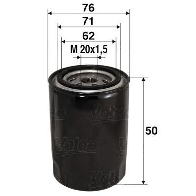 Valeo 586001 Oil Filter Nissan Qashqai Mikra 1.5 dCi — Oil Filters