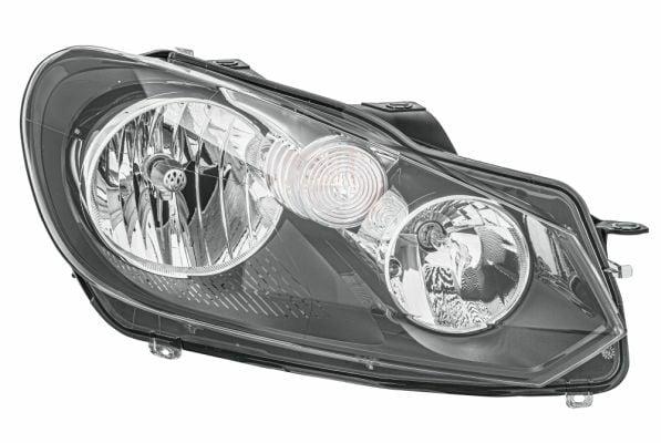 HELLA Halogen Headlight for 09 Golf VI - Right Signal, Daytime Running Light — Headlights