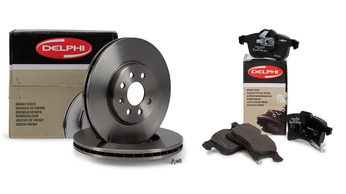 Opel 569006 Combo C Front Brake Disc ve Brake Pad Set 4 Bijonlu Delphi Astra H / Meriva A — Wheels & Wheel Trim