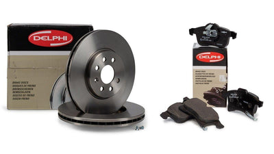 Opel 569006 Combo C Front Brake Disc ve Brake Pad Set 4 Bijonlu Delphi Astra H / Meriva A — Wheels & Wheel Trim
