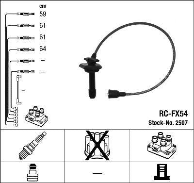 NGK 2507 Subaru Legacy II Ignition Cable