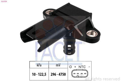 Facet 10.3159 Sensor Exhaust Gas Pressure N-54 E-60 / 90