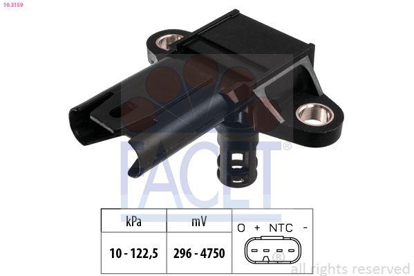 Facet 10.3159 Sensor Exhaust Gas Pressure N-54 E-60 / 90