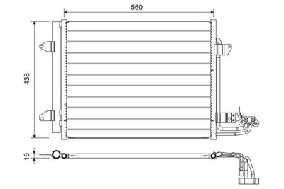 VALEO 817806 AC Refrigerant Condenser - Compatible with Caddy and Touran — Condensers & Evaporators