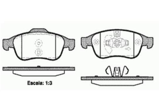 MGA Dacia Lodgy Front Brake Pad Set - Enhanced Stopping Power — Brake Pads