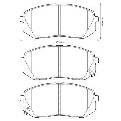 MGA 55243 Brake Pad Brake Front-(Hyundai: Ix35 11 > 14 / Kia: Sportage 08 > 14 / Carens 09 > > / Soul 13-16) — Brake Pads