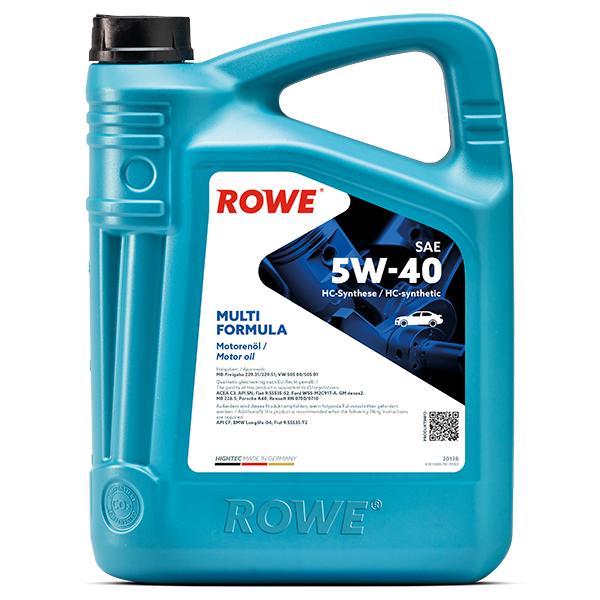 ROWE Hightec Multi Formula SAE 5W40 Motor Oil — Fluids & Chemicals