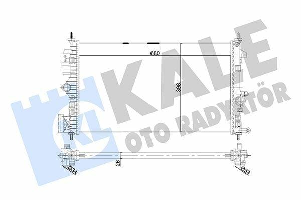KALE Radiator Opel Insignia A Radiator - 26mm Brazing for 1.6/2.0 CDTi — Radiators & Fans