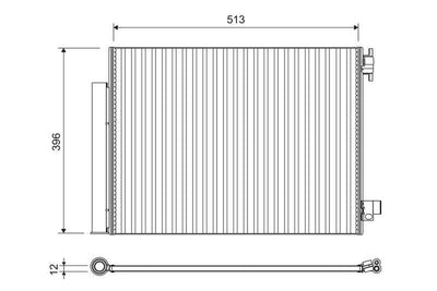 Valeo 814373 A/C Condenser (Renault Clio IV Captur / Dacia L Ogan II-Logan Mcv-Sandero II-1.2 / 1 — Condensers & Evaporators