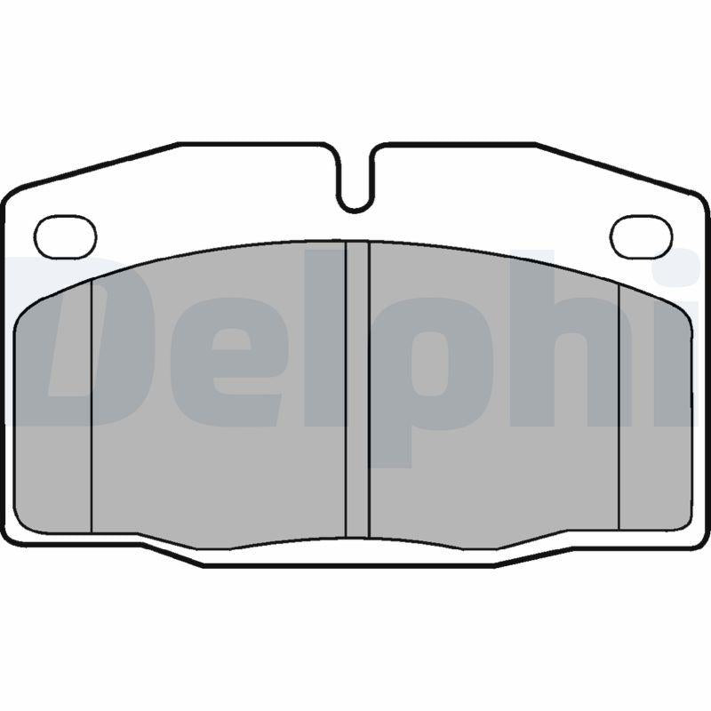 Delphi LP415 Brake Pad Front Opel Corsa A/Omega A/Vectra A/Kadett E/Ascona C/Astra F/Corsa B/Tigra A