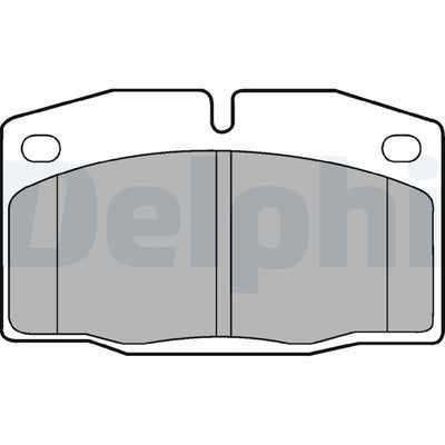 Delphi LP415 Brake Pad Front Opel Corsa A/Omega A/Vectra A/Kadett E/Ascona C/Astra F/Corsa B/Tigra A — Brake Pads