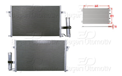 Wisco 2143124-00 A/C Condenser 645X391x16 Chevrolet Lacetti J200. Nubira 1.4. 1.6 1.8 05 > — Condensers & Evaporators