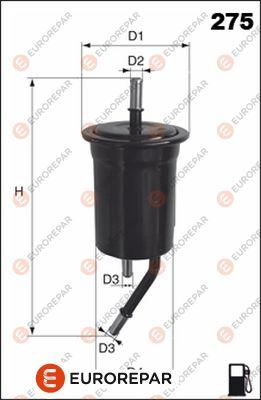 Eurorepar 1667443780 Fuel Filter Rio 1,3-1,5 Gasoline 2000-2005 — Fuel Delivery