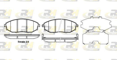 ROADHOUSE 21223.02 Brake Pad Epica Kl1_ Berlina Station Wagon — Brake Pads
