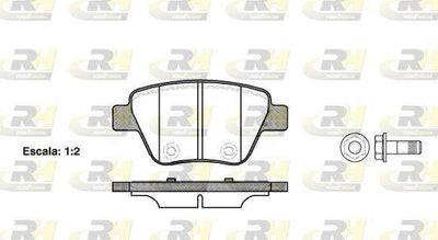 ROADHOUSE 21420.00 Brake Pad Rear Vag Caddy-Golf6-Jetta-A3-Leon-Octavia 04 > — Brake Pads