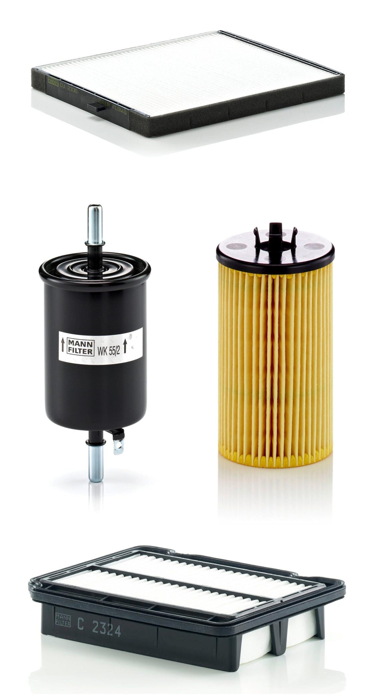 Mann F14D4 Chevrolet Aveo 2009 - 2011 Models 1.4 16V (F14D4) Service Filter Set — Maintenance & Service Kits
