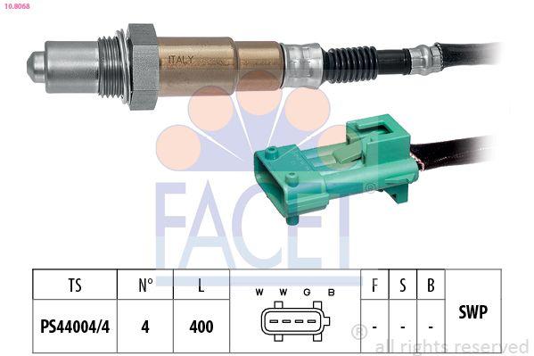 Facet 108068 Lambda Sensor Peugeot 206/207 Citroen C2/C3 II-III/Pluriel Nemo Bipper Fiorino P1007 1.4 TU3 — Oxygen & Air-Fuel