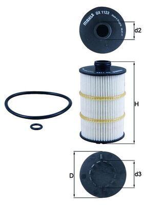 Mahle OX 1123D Oil Filter Audi A6 / A7 / A8 / Flying Spur — Oil Filters