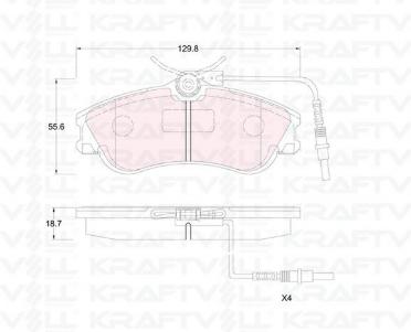 Valeo 672497 Brake Pad Front 08 > Partner.Tepee-Brl.Tebe-C4.Picasso 1.6Hdi — Brake Pads