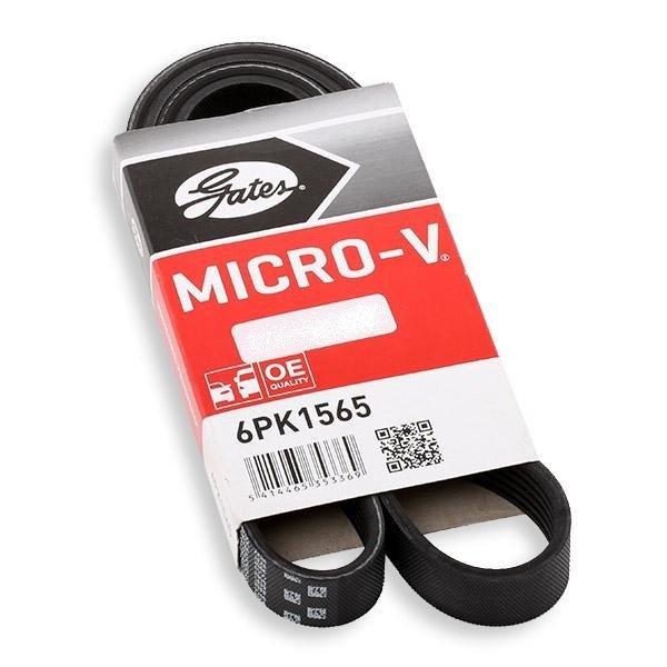 Gates 6PK1565 Peugeot 206 1.4 Gasoline V Belt — Belts