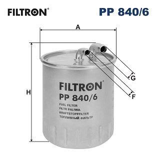 Filtron PP840-6 Diesel Filter Mercedes W203 W204 W211 W221 W639 — Fuel Delivery