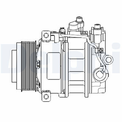 Delphi CS20378 A/C Compressor Mercedes W164 05 > X164 06 > W221 05 > W251 06 > W463 06 >