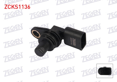 Zegen ZCKS1136 Crankshaft Speed Sensor VW Bora I 1.6 16V 2000-2005 / Golf IV 1.6 16V 2000-2005 / Audi A2 1.4 Aua, Bby 2000-2005 / Seat Leon 1.6 16 V Bcb, Azd, Atn, Aus 2000-2006 / Skoda Fabia II