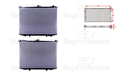 Wisco 3114112-00 Water Radiator Brazing Mt 430X648x16 Nissan Navara (D21) 2.4 86-92 /Terrano (Wd21) 2.4 87 — Radiators & Fans