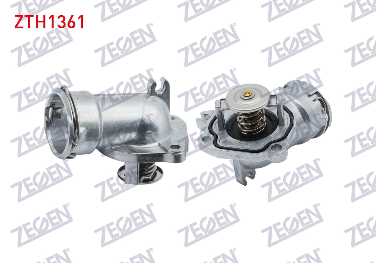 Zegen ZTH1361 Thermostat Complete (with Gasket) 87 C Mercedes Om642 (164, 203 and 4 more models — Water Pump & Thermostat