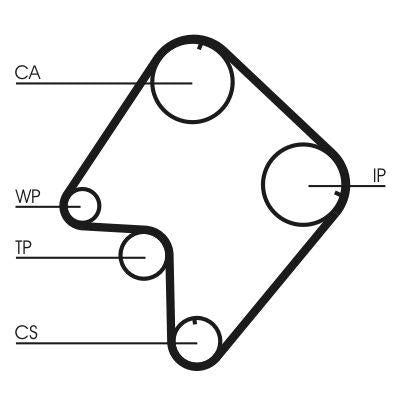 CONTINENTAL CTAM CT832 Timing Belt 162 Teeth Kia Sportage-Mazda E2200d-Suzuki Grand Vitara I