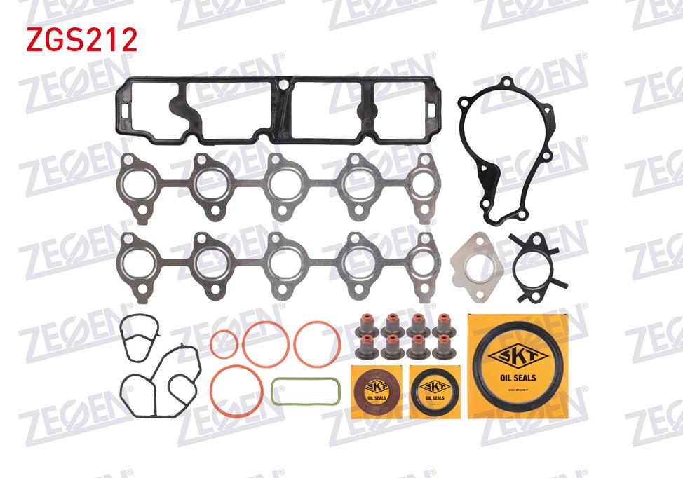 Zegen ZGS212 Motor Set Gasket Full (Skc None) (Skt with Seal) Euro 5 Citroen Berlingo-Peugeot Partner-301-3 — Gaskets & Seals