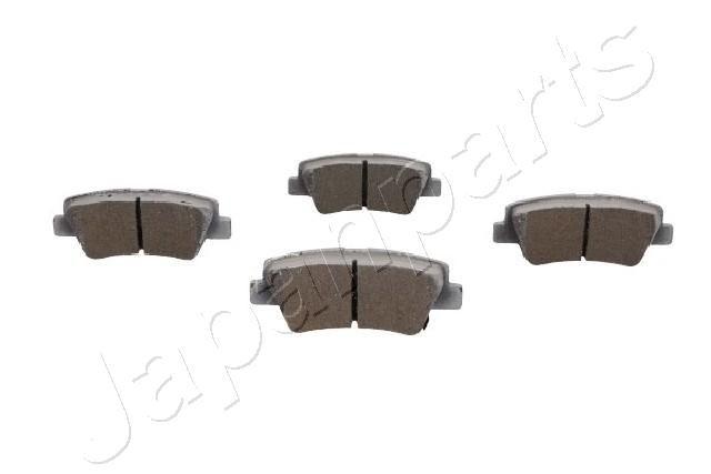 Japan Parts PP-K06AF Hyundai Tuscon/Elantra/Accent Blue/Kia Rio/Sportage/Ceed/Ssangyong Rear Brake Pad Drilled — Brake Pads