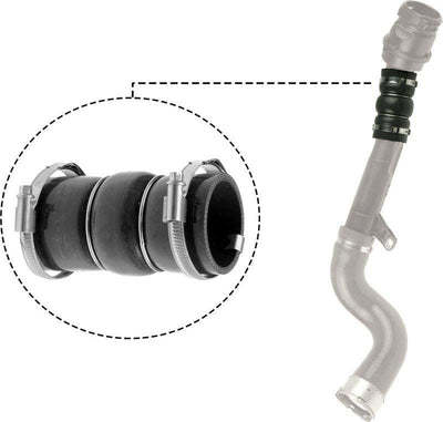 RAPRO Turbo Hose Silicone - Compatible with Renault Clio IV 1.5 dCi & Nissan Qashqai — Turbo & Supercharger