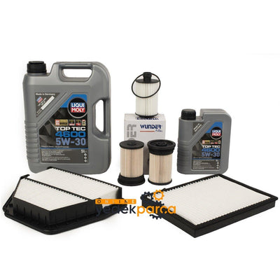 Chevrolet Captiva C140 Diesel Scheduled Service Set (LIQUI Moly 4600 6 LT) with Engine — Auto Parts Hall, Fluids & Chemicals