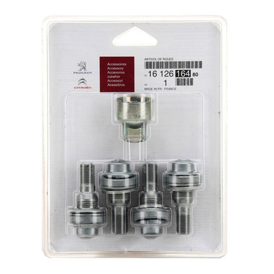 Citroen Original Locked Lug Nut Set for Xsara 1998-2006 - 4 Lug Nuts and Tool — Citroën, Fasteners & Clips
