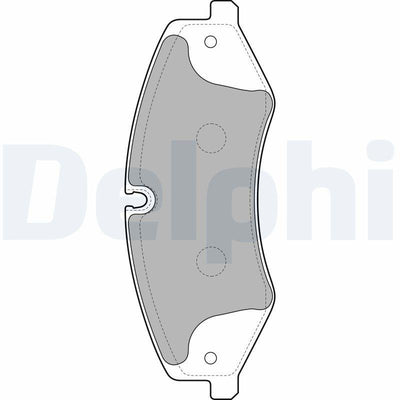 Delphi LP2176 Brake Pad Front Land Rover Defender L663 2.0-3.0 P300 P400 D200 D250 19- — Brake Pads